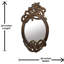 Miroir décoratif sculpté à la main Brazelton