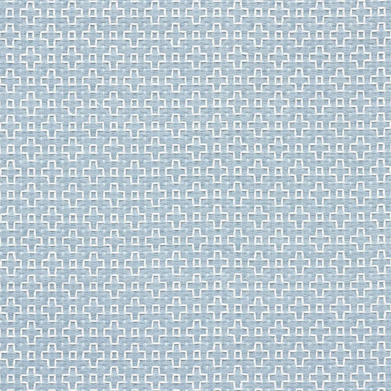 Scout Embroidery Fabric, Sky