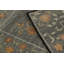 Rug & Kilim’S Block Print Rug, Teal And Gray Tones With Whimsical Floral Pattern-57733036