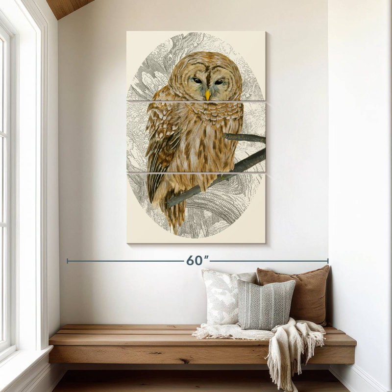 Brampt Barred Owl I, 50" H x 32" W