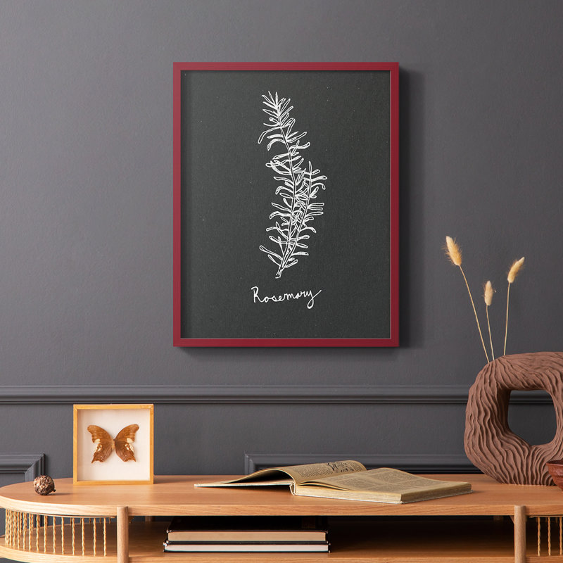 «Scent Garden I», reproduction encadrée - bois massif, Rouge, H 10 po x l 8 po
