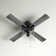 Kimbler 52"W Black 4-Blade LED Ceiling Fan with Clear Glass Shade
