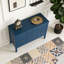 Buffet de rangement réglable avec 3 poignées rétro en métal et 4 pieds en pin-537288213