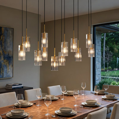 Lustre en cristal avec longueur réglable