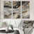 Toile avec cadre blanc