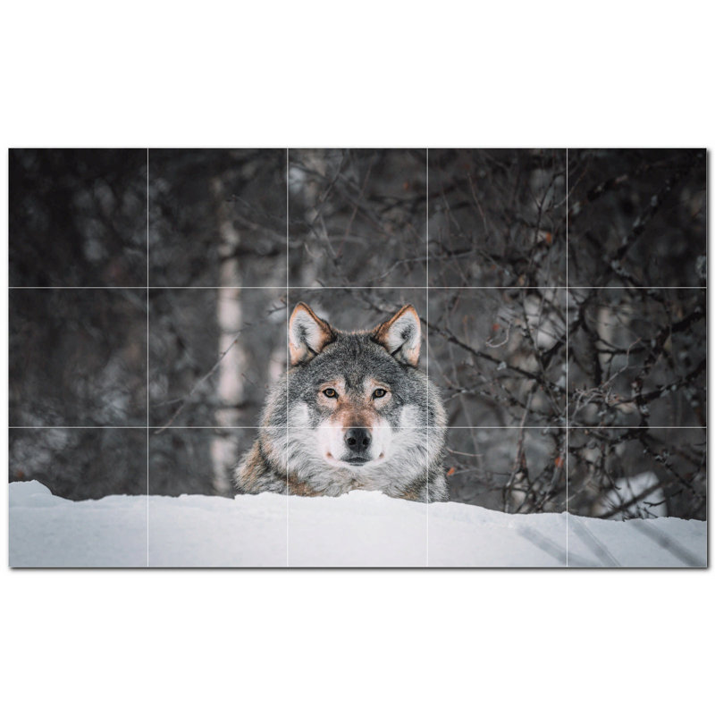 Panneau décoratif en céramique satinée 6 po x 6 po