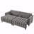 83" Polyester Futon Sofa Bed: Comfy Couch Bed, 2 Square Pillows, Convertible Sleeper, Adjustable Backrest-1170499386