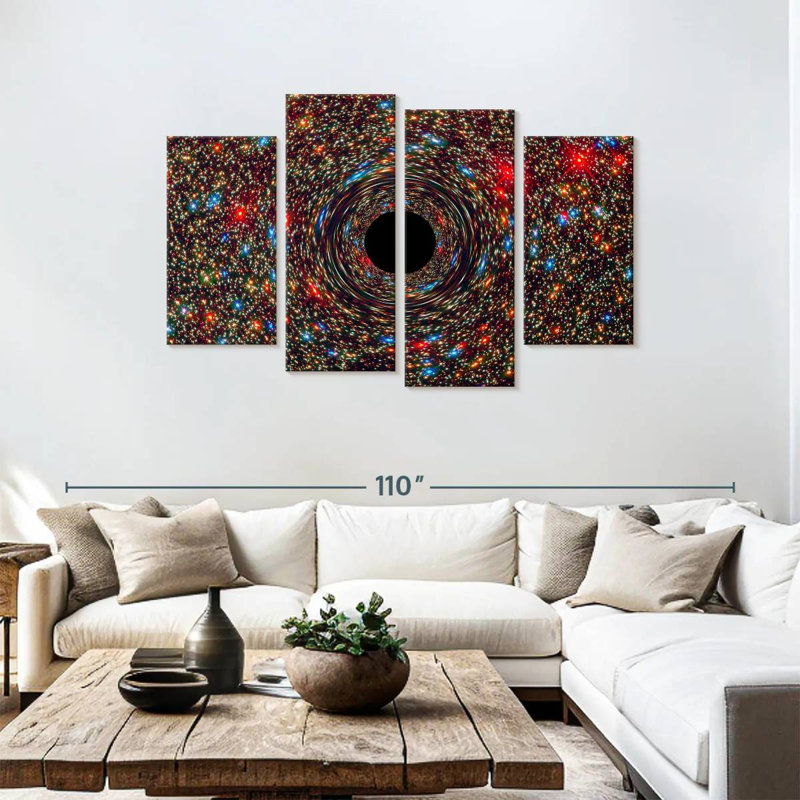 Oberle Galaxy M87 Black Hole, 48" H x 75" W