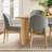 Rectangular Solid Wood Dining Set with 6 Upholstered Dining Chairs-1287181880