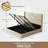 Braya Hydraulic Lift and Storage Upholstered Flat Bed with High Headboard-536281705-536281616