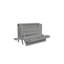 Grand lit escamotable avec port USB et tablettes amovibles de chaque côté, lit escamotable en pin massif pour bureau à domicile, chambre d'amis, gris-1606815713
