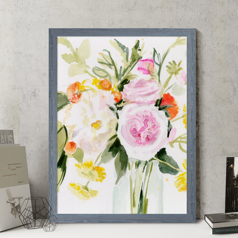 Reproduction d’art sur toile encadrée « loose arrangement ii » par paul cezanne, H 32 po x l 44 po x 1,25 po