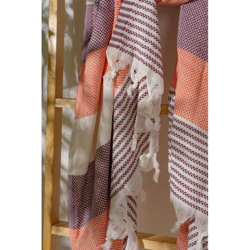 Luxueuse serviette de plage 100% coton Fouta, 39,4 po x 70,9 po | Doux et léger, 7,9 oz / pied carré | Idéal pour la plage, la piscine et le spa | Séchage rapide, entretien facile - lavage délicat à 104 ° F, séchage par culbutage à basse température