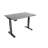 Skyscraper Electric Height Adjustable Standing Desk, Dual Motor and Digital Control with Memory, 48x30, Charcoal Strand Top with Black Frame-945850927