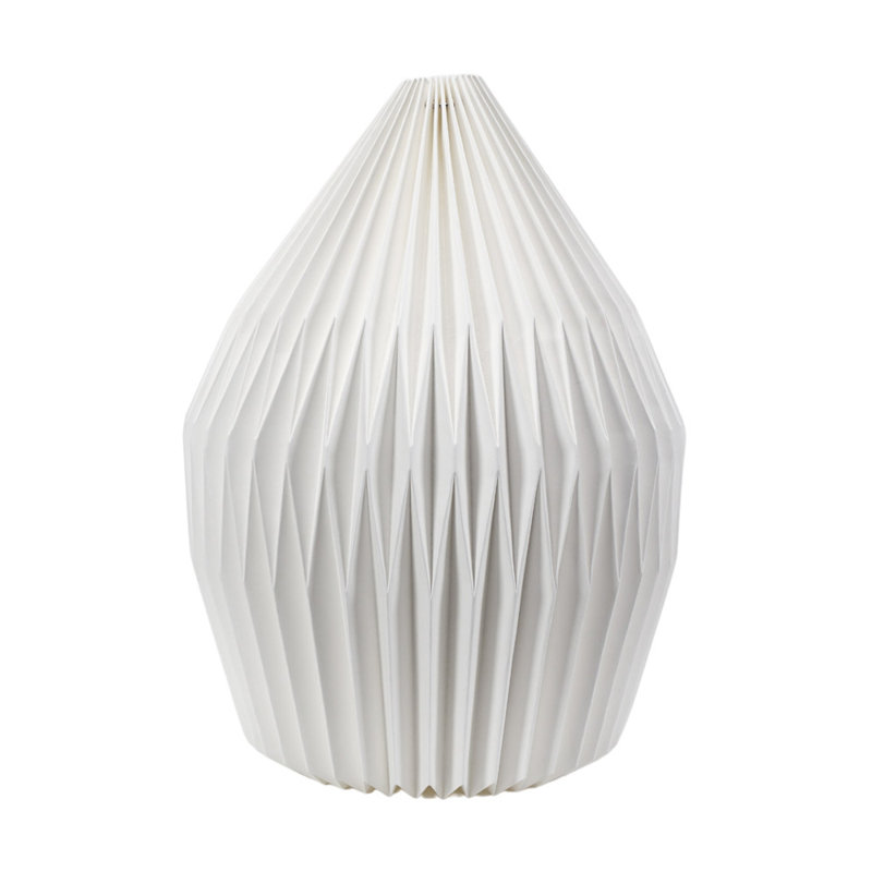 40.5cm H Paper Hourglass Pendant Shade ( Slip-On ) in White