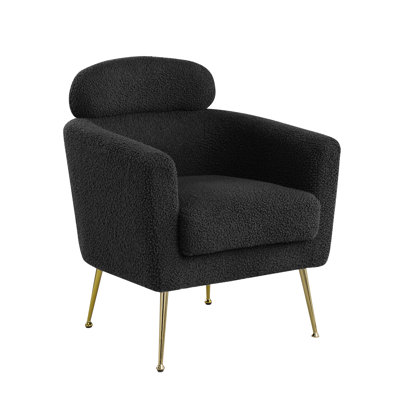 Martain Soft Teddy Upholstered Barrel Chair
