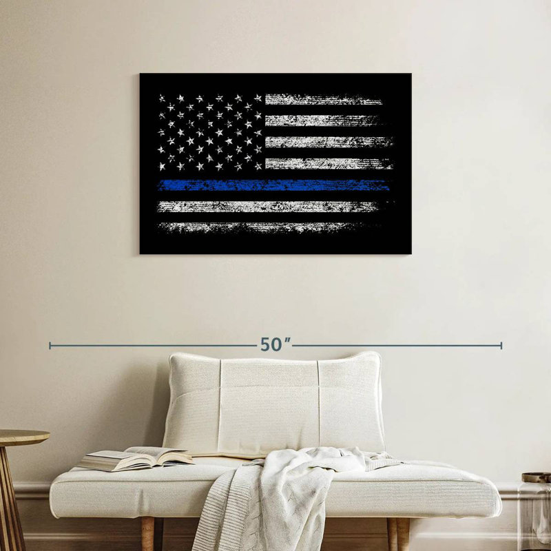 Borges USA Police Flag, 24" H x 36" W