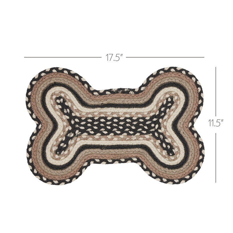Sawyer Mill Farmhouse / Country Geometric Water Resistant Kitchen Mat, 17.50" W x 11" L
