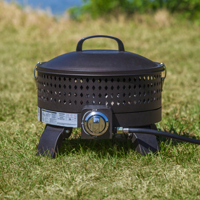 Round Steel Propane Smokeless Fire Pit