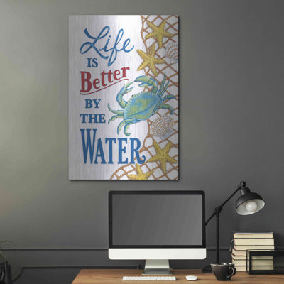 Better' by the Water Crab' by Deb Strain, Metal Wall Art