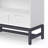 Wilmington Solid Wood Industrial 60 Inch Wide Desk With 30 Inch Wide Bookcase In White (set Of 2)-2060106369