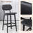 Valenza Upholstered 65cm Counter Stool with Solid Wood Frame-862227797