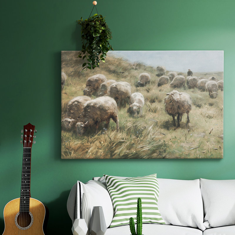 Paysage rétro - MLMLXXV sur toile, H 9 po x l 13 po