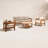 Keaton Solid Teak Outdoor Conversation Set-812390217