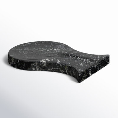 Handmade Marble Black Spoon Rest