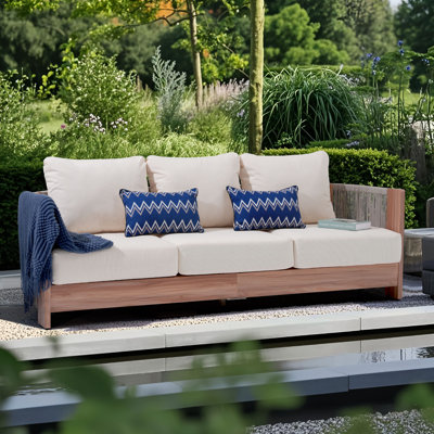 Outdoor Patio Sofa With Cushions by OC Orange-Casual