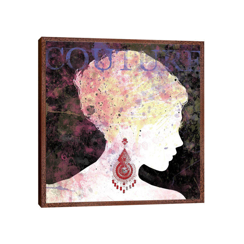 Couture by Carol Robinson - Print on Canvas, 45.72 cm H x 45.72 cm W, Classic Brown Wood Framed