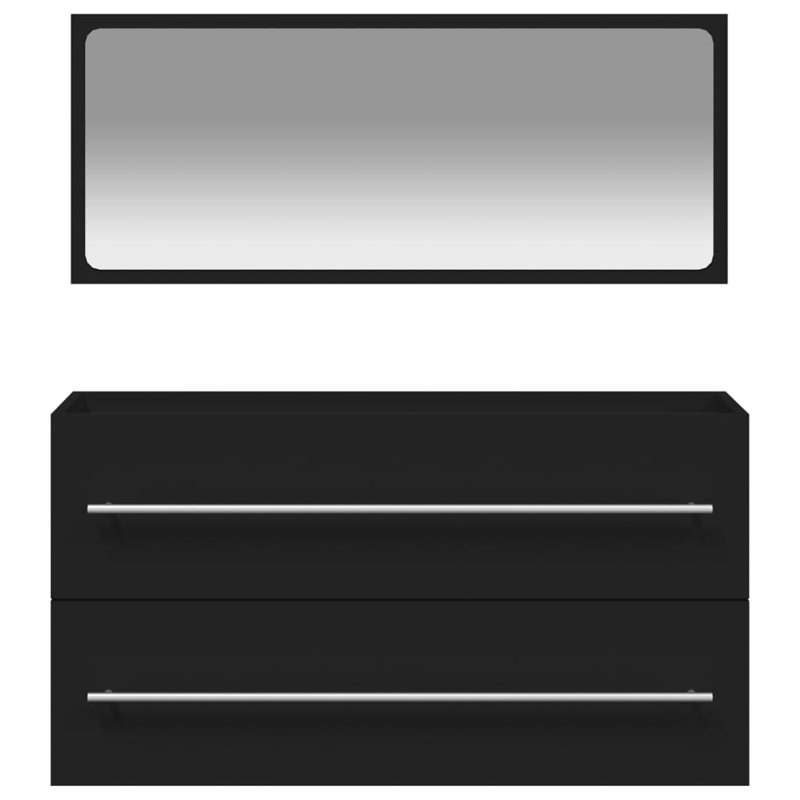 Autra Freestanding Bathroom Cabinet, Black