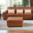 Kamiyla 36.5" Wide Genuine Leather Ottoman-92718918