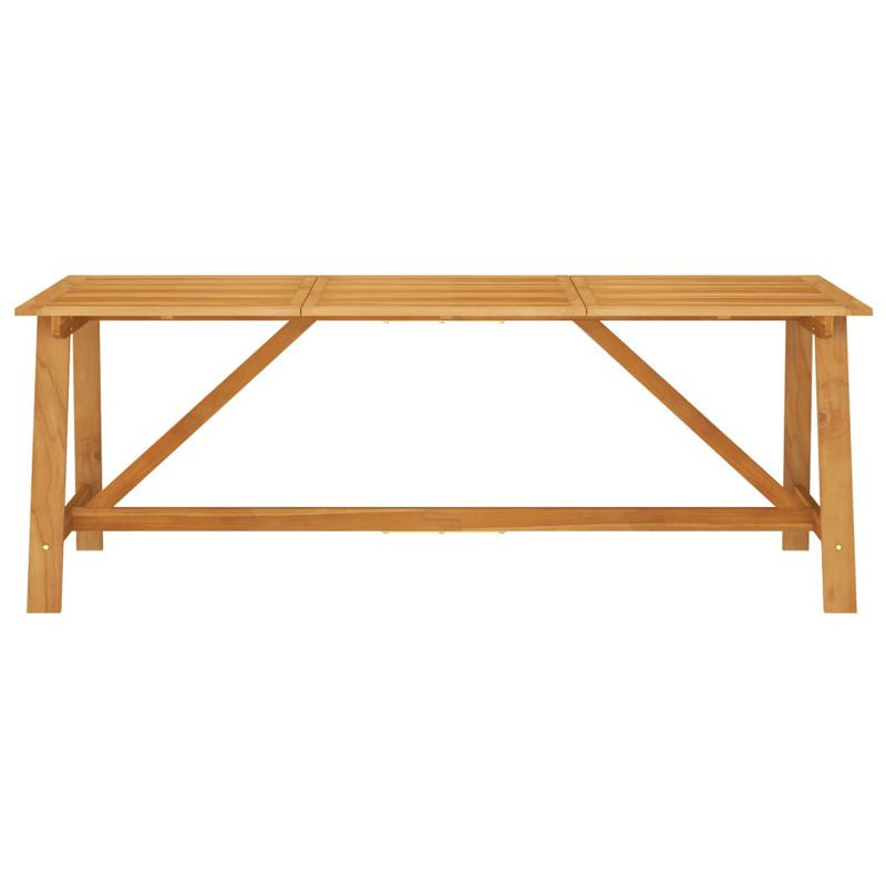 Grand ensemble de salle à manger ergonomique en bois d'acacia massif, Gris