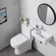 HOROW 9.75'' Ceramic Rectangular Hole Wall Mount Bathroom Sink