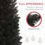 Arbre de Noël artificiel 8 pi, arbre de Noël mince avec 618 pointes de branches réalistes et support en plastique-1881127272-1881127275