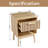 Boho Night Stand, Small End Table, Bedside Table With Drawer And Open Shelf