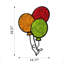 Ballon vibrant multicolore éclatant 24 po - Trio de célébrations en mousse préservée