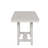 Rustic Dining Table White Oak Leaves Block Trestle Base
