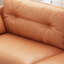 Canapé modulaire orange en cuir véritable-109721349