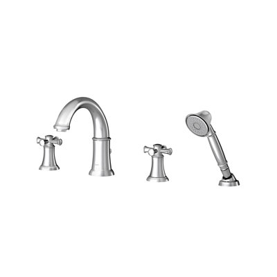 Portsmouth 2 Handle Deck Roman Tub Faucet with Diverter
