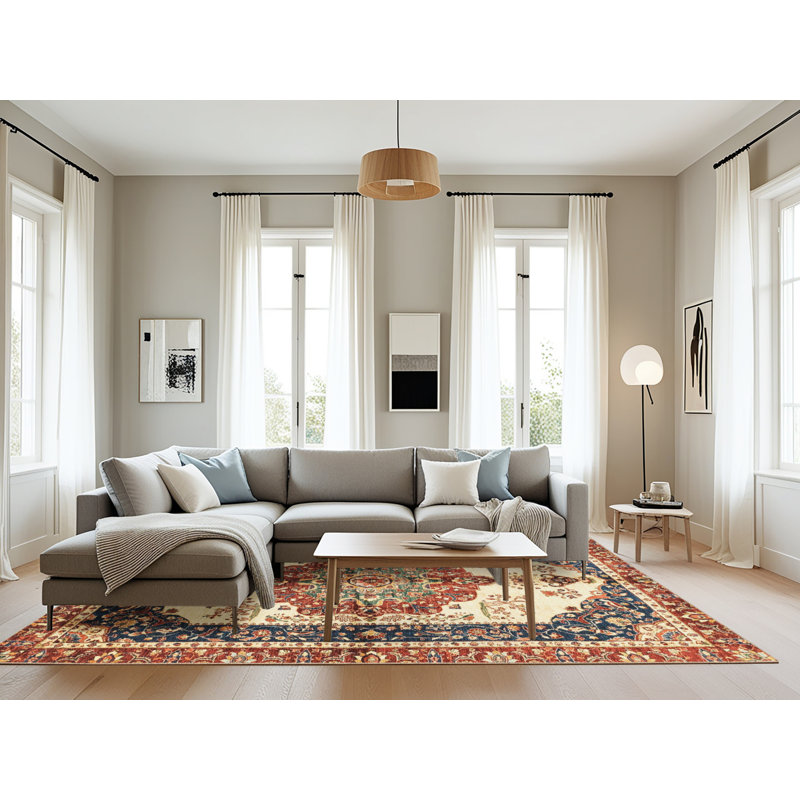 Abstract Indoor Rug, Rectangle 8' x 10'