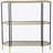 Metal Console Table, Mirrored Shelf