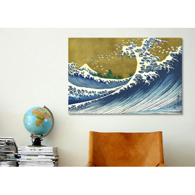 " A Colored Version Of The Big Wave " by Katsushika Hokusai
