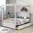 Sabrinia Full 4 Drawers Wood Canopy Bed-767061990