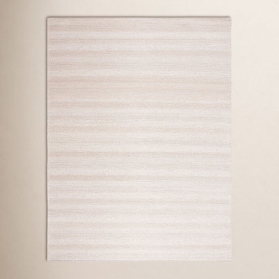 Daisy Ivory Hand-Woven Striped Rug