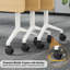 Niaja 63" Flip-Top Nesting Mobile Training Table In Natural Oak