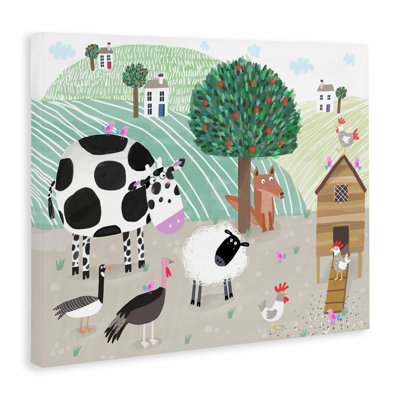 Down At The Farm Canvas, design by Carla Daly