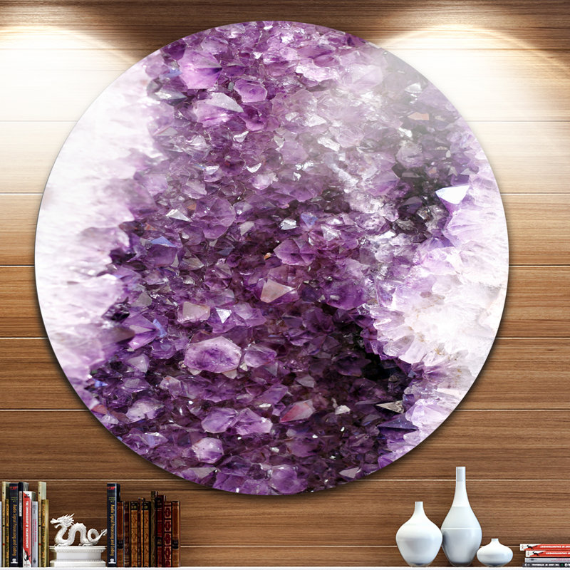 «Purple Precious Stones», impression sur métal, H 38 po x l 38 po x P 1 po
