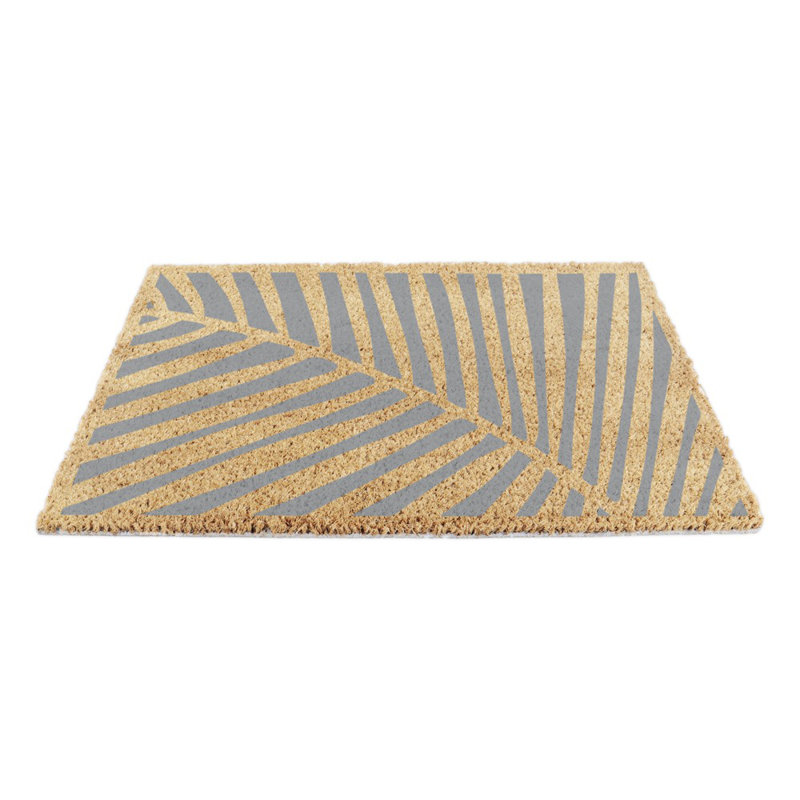 Wigburg Kitchen Mat, Grey/Yellow